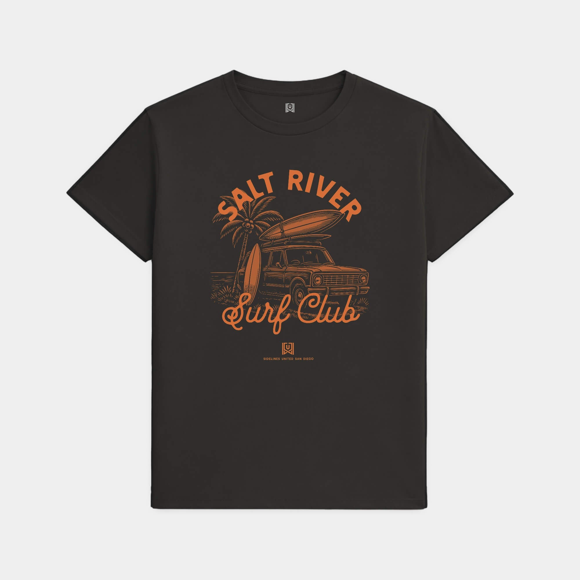 PHX Surf Club Black Tee