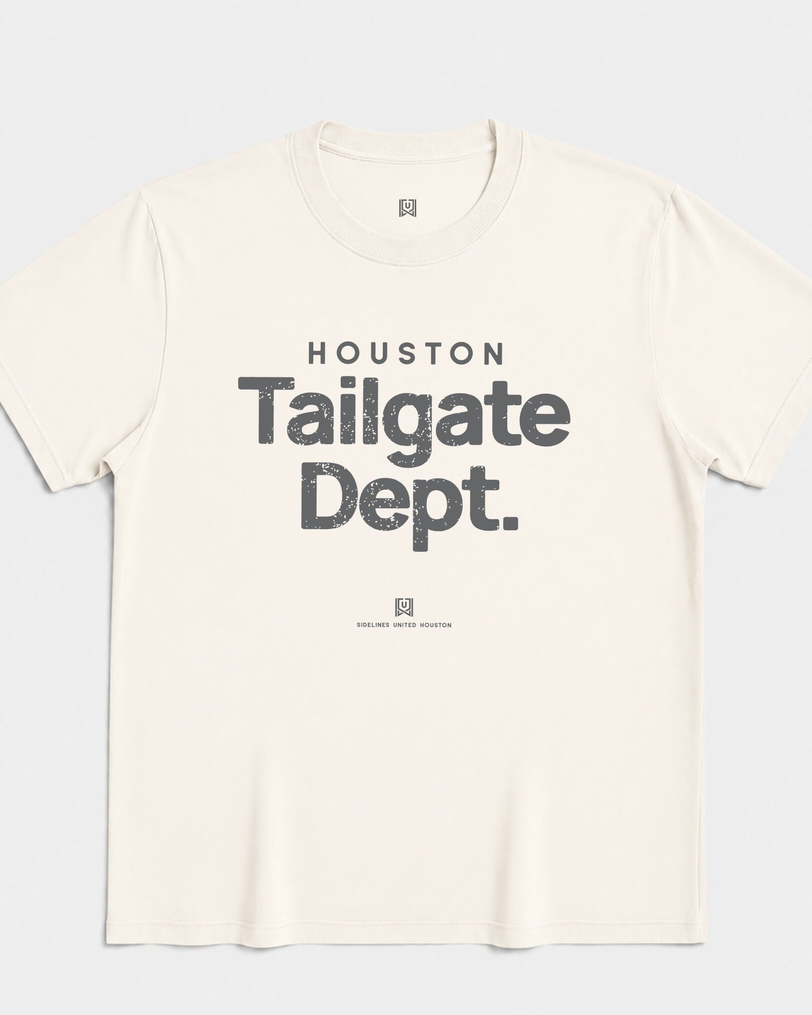HOU Tailgate Dept Tee - Vintage White - Flatlay