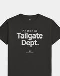 PHX Tailgate Dept Tee - Washed Black / White - Flatlay