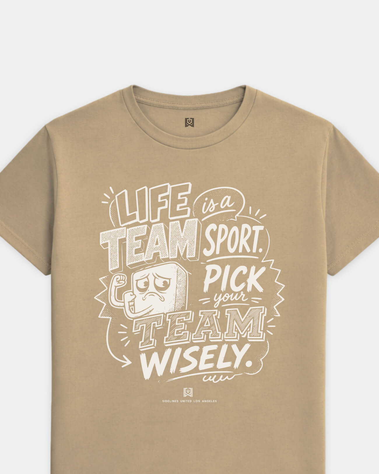 LA Team Sport Advice Khaki Tee