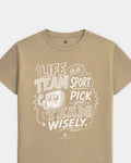 NY Team Sport Advice Khaki Tee