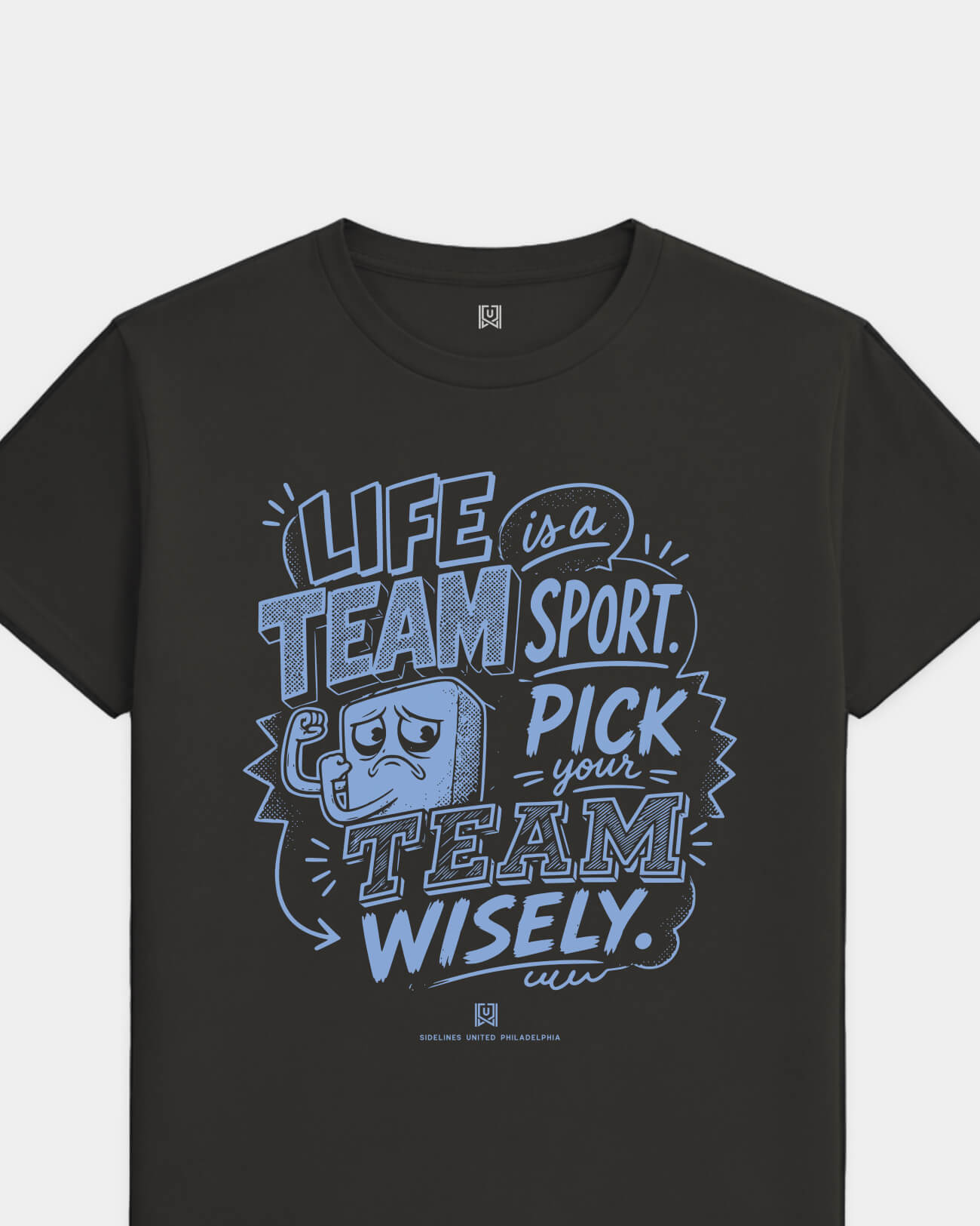 Philly Team Sport Advice Black Tee