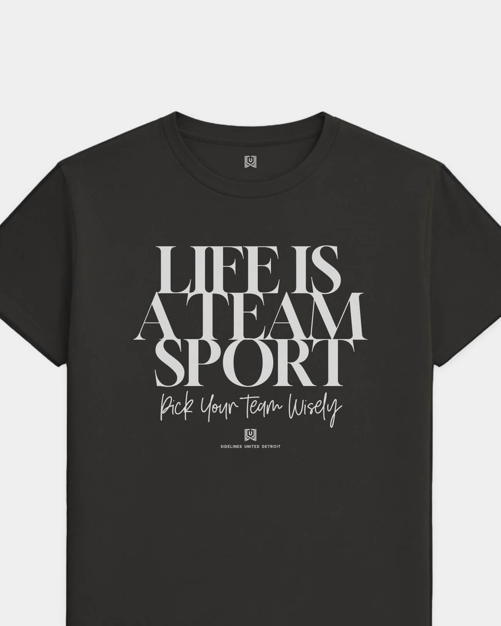 DET Team Sport Life Black Tee