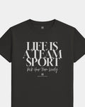 DET Team Sport Life Black Tee
