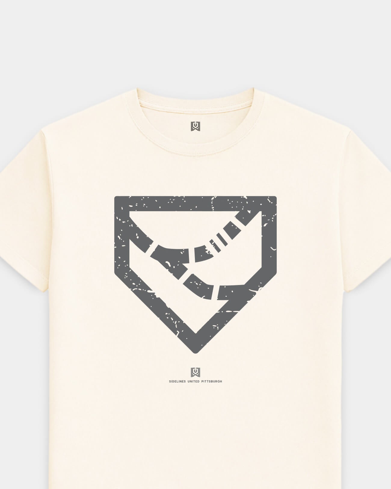 PGH Three Rivers Tee - Vintage White - Flatlay