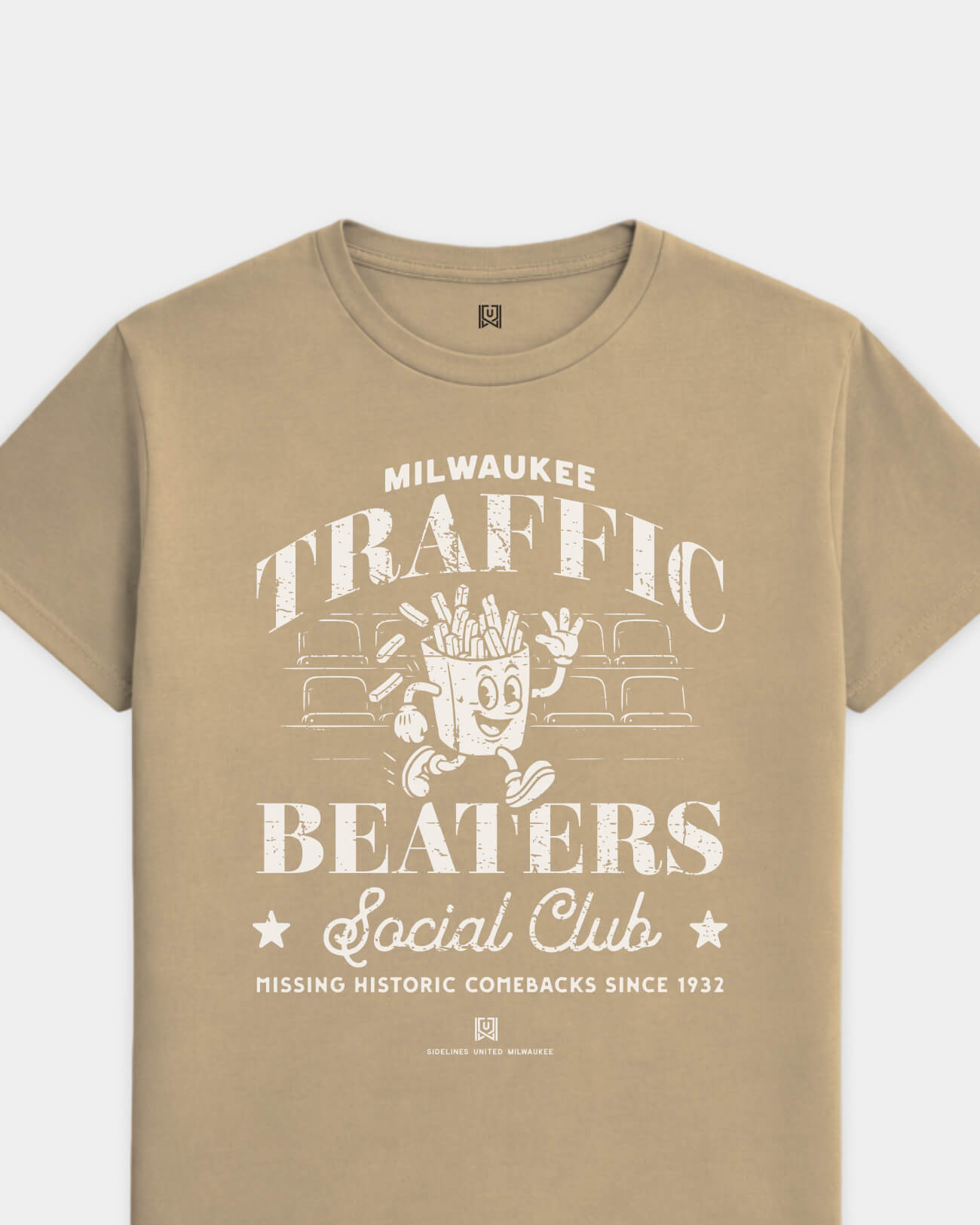 mockup-flatlay_T_Traffic-Beaters---All-Sports_Milwaukee_WI_All-Teams_Light-On-Khaki_rel-20260602_id-S6BELWF.jpg