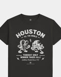 HOU VS the World Clash Tee - Washed Black / White - Flatlay