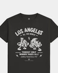 LA VS the World Clash Tee - Washed Black / White - Flatlay