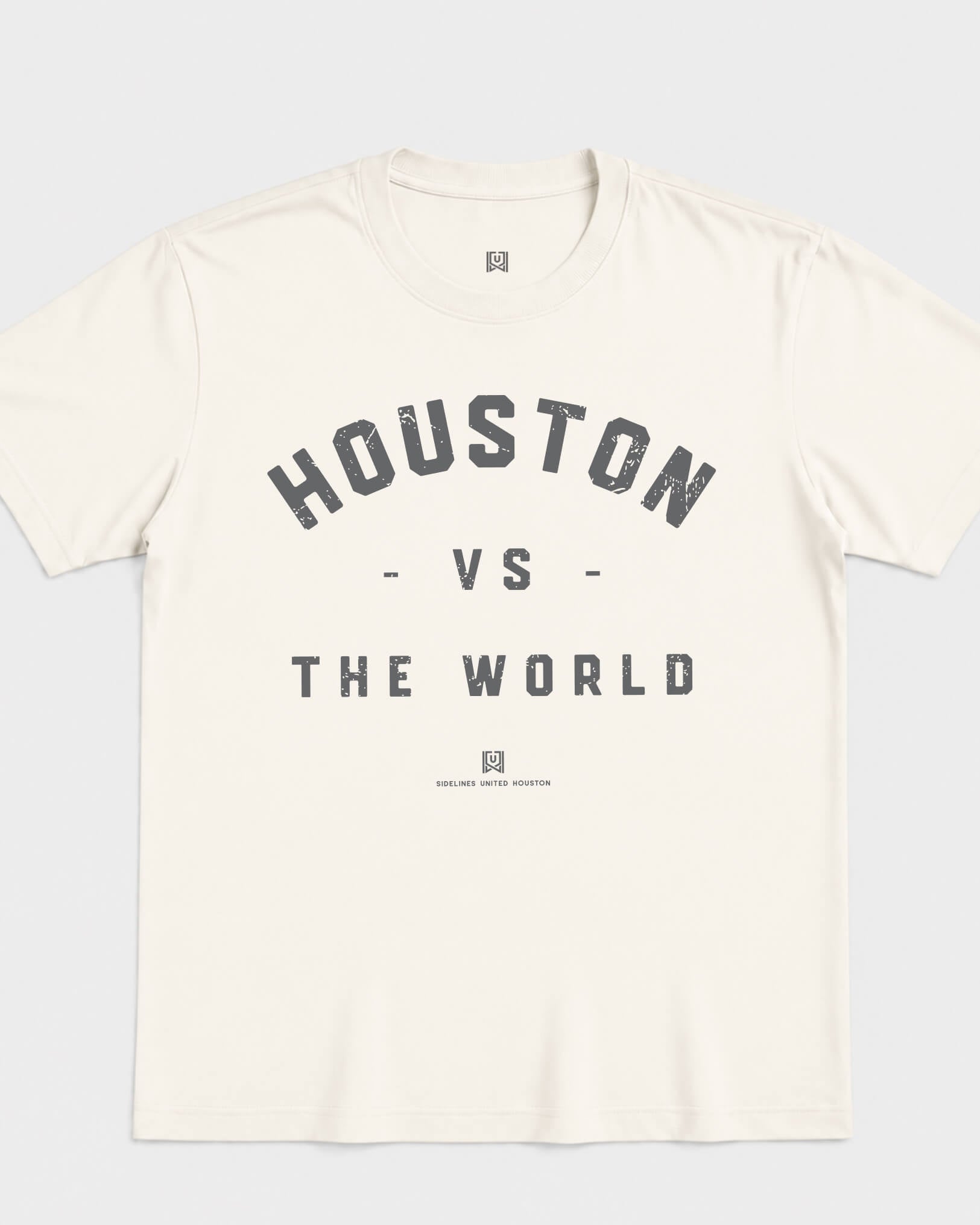 HOU VS the World Classic Tee - Vintage White - Flatlay