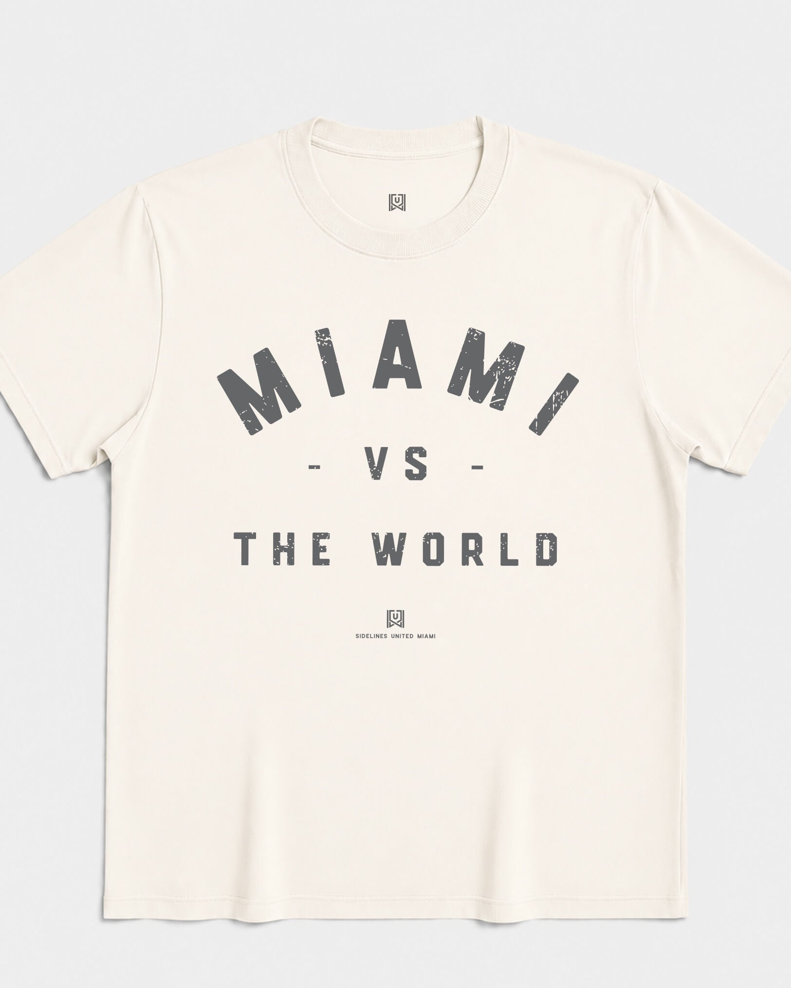 MIA VS the World Classic Tee - Vintage White - Flatlay
