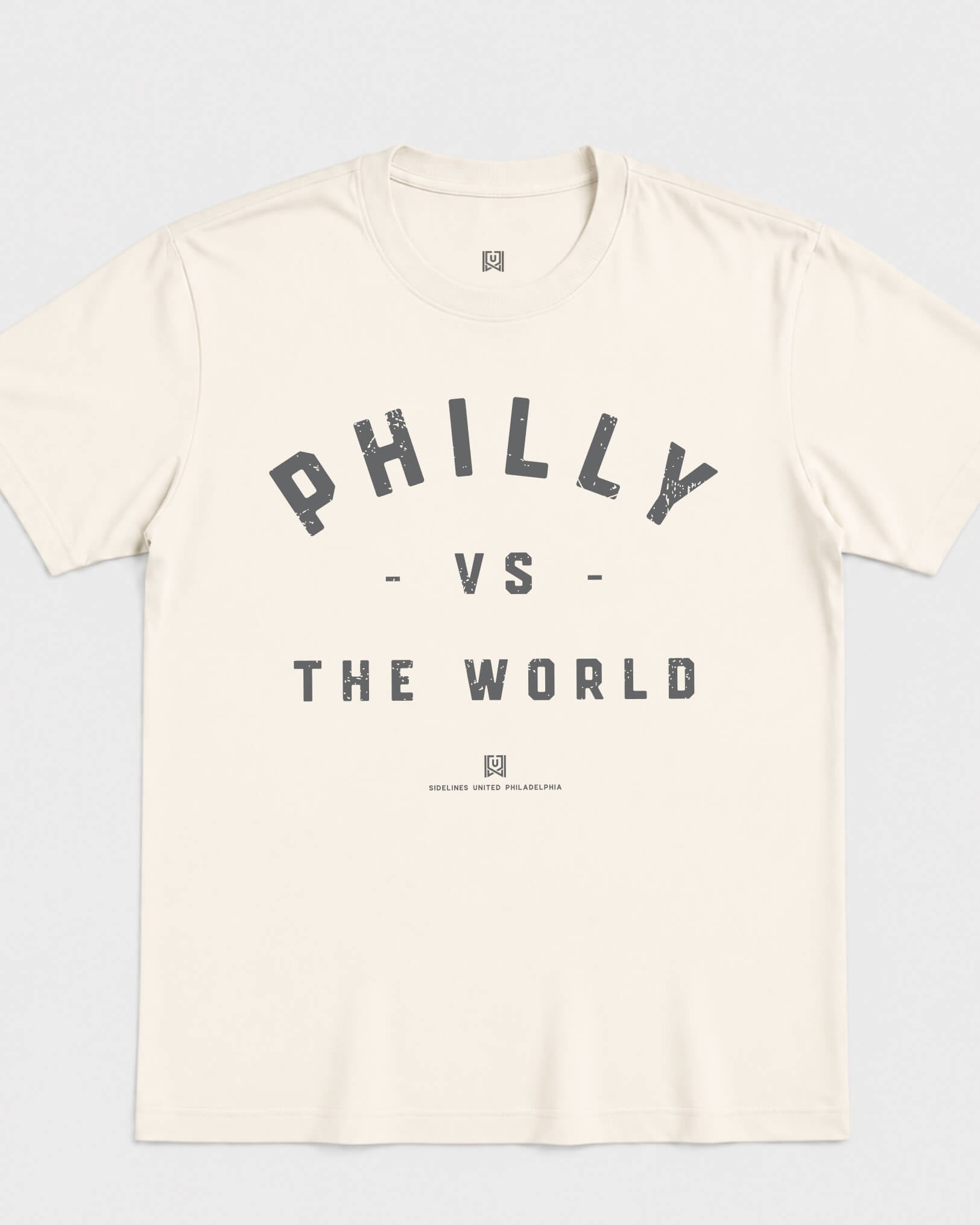 Philly VS the World Classic Tee - Vintage White - Flatlay