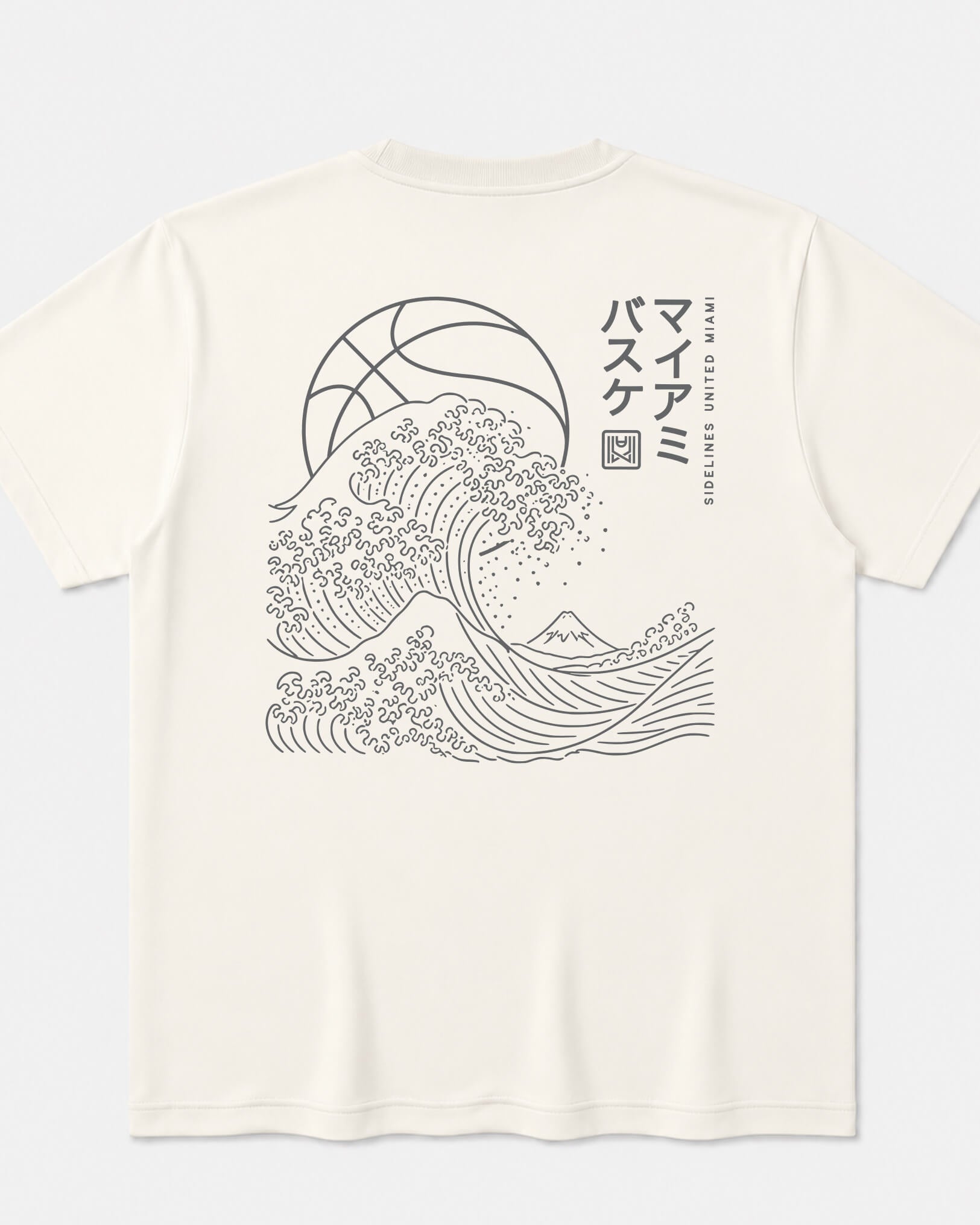 MIA Wave Tee - Vintage White - Flatlay