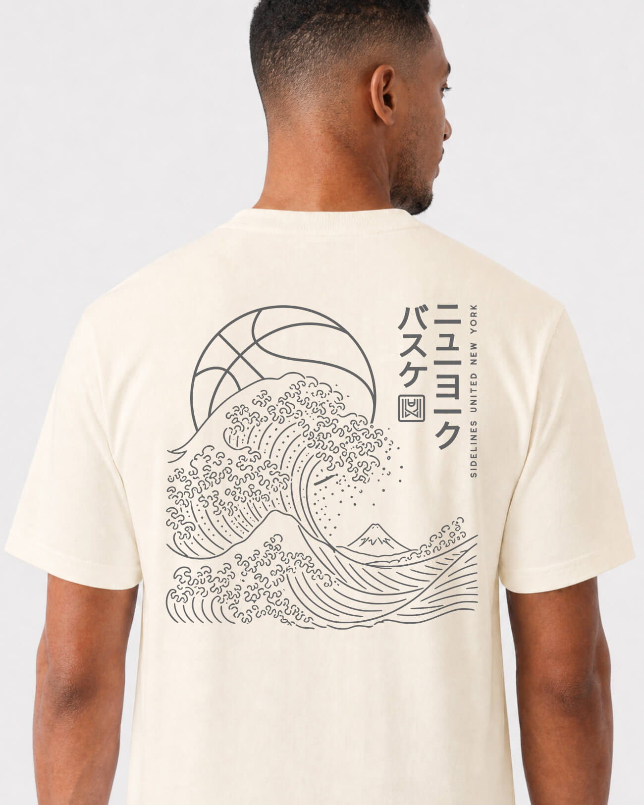 NY Wave Tee - Vintage White - Flatlay