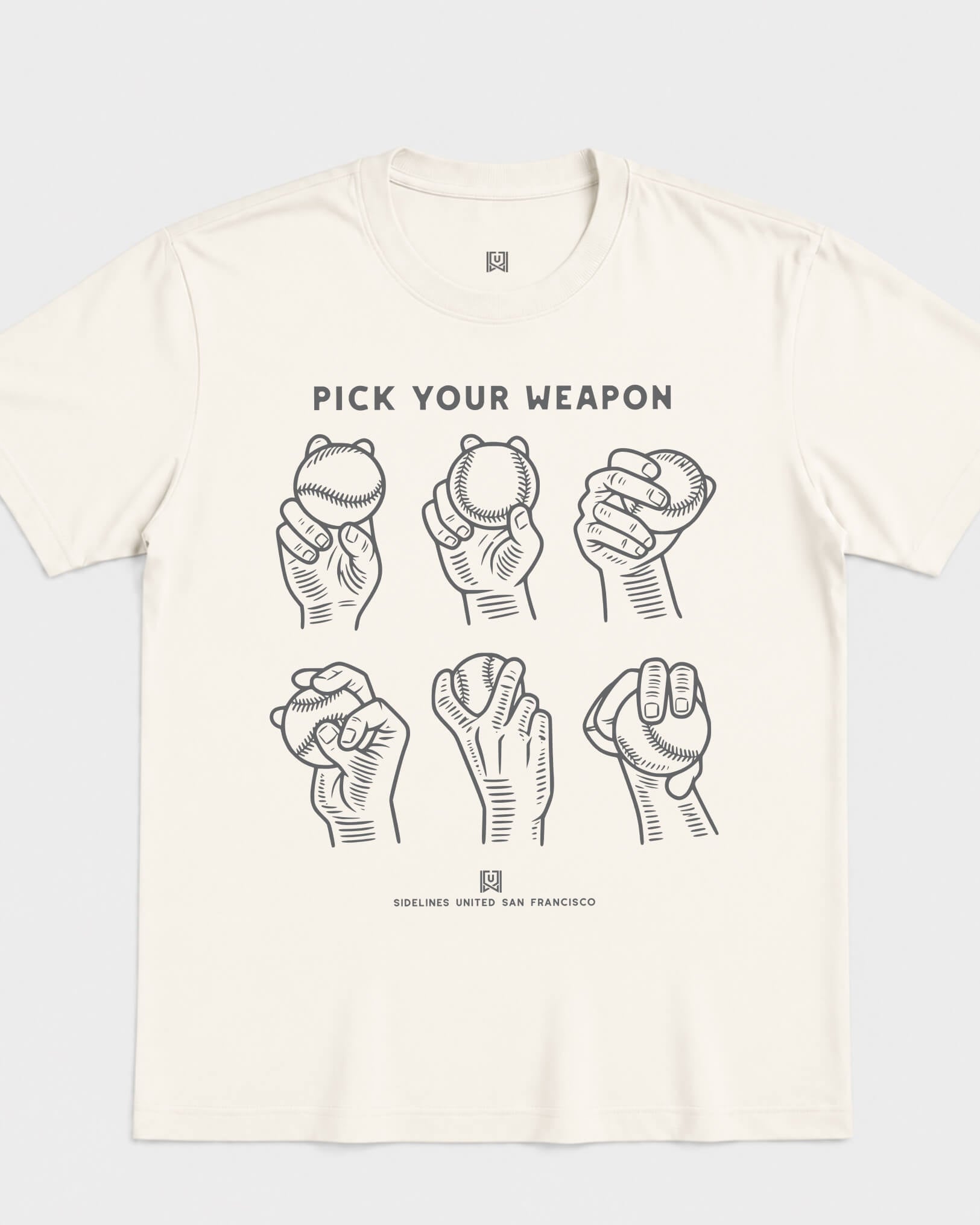 SF Weapons Tee - Vintage White - Flatlay