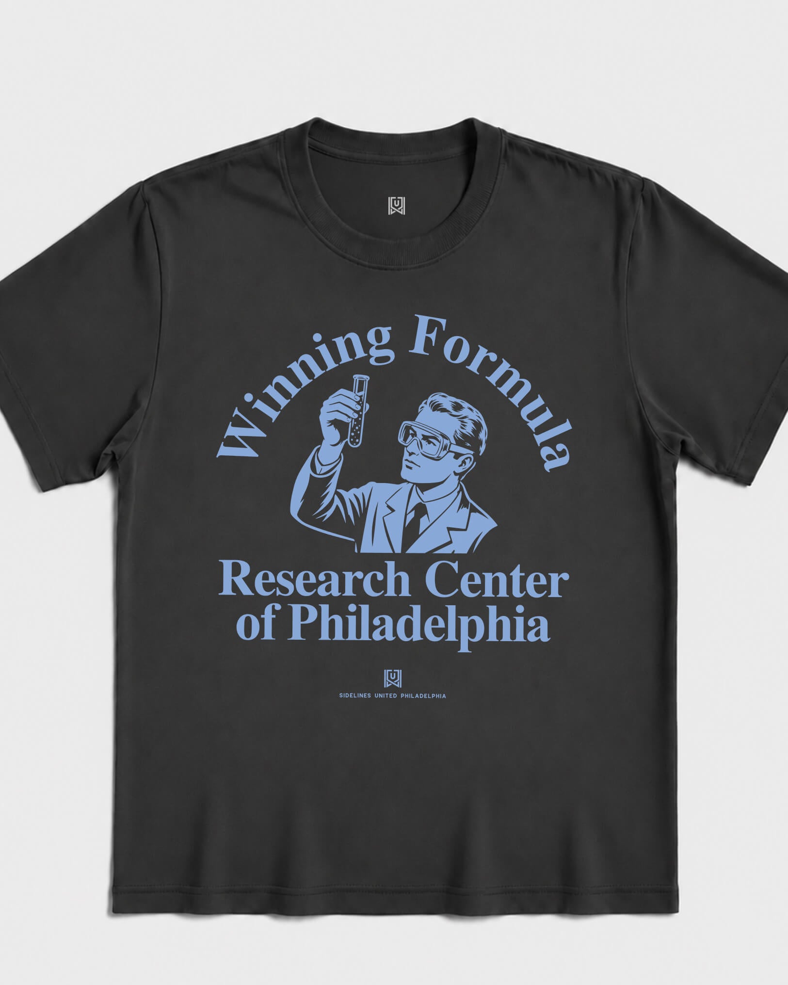 Philly Winning Formula Tee - Washed Black / Blue - Flatlay