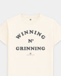 NY Winning N Grinning Vintage White Tee
