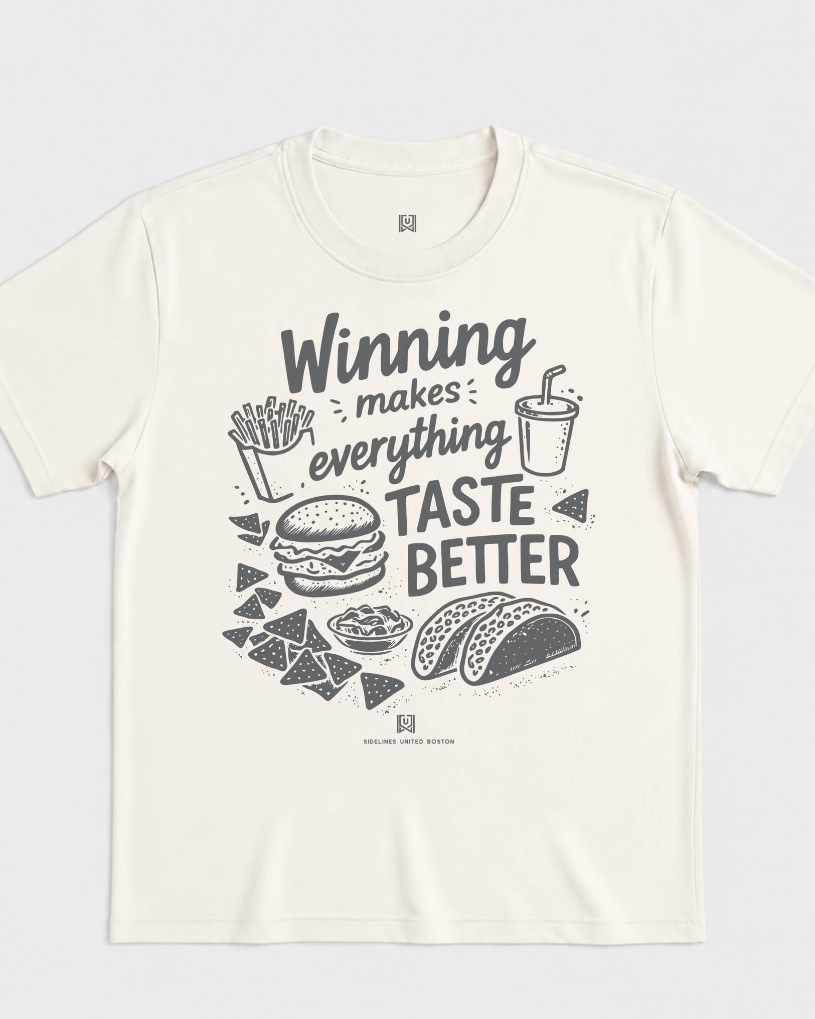 BOS Winning Tastes Better Tee - Vintage White - Flatlay