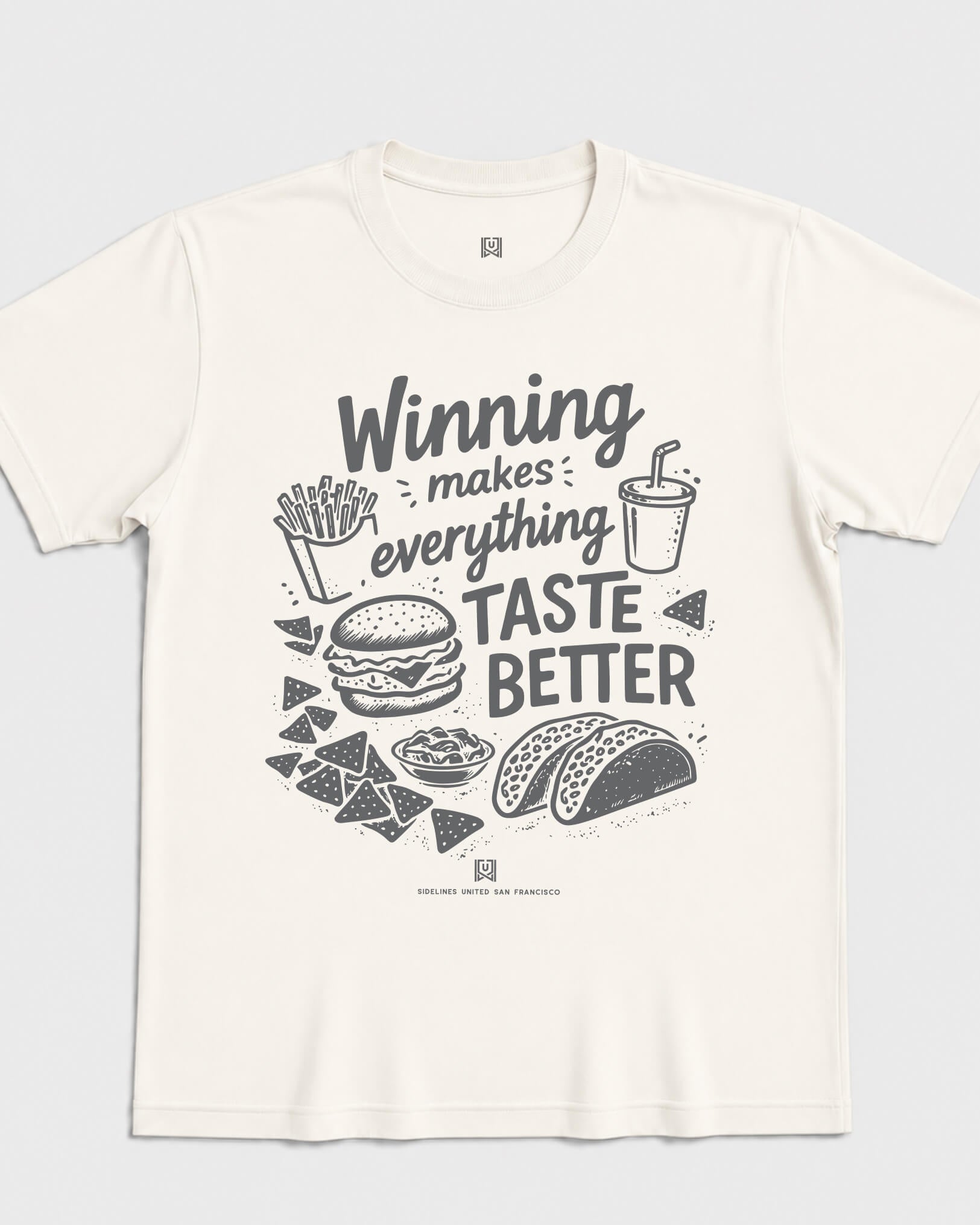 SF Winning Tastes Better Tee - Vintage White - Flatlay