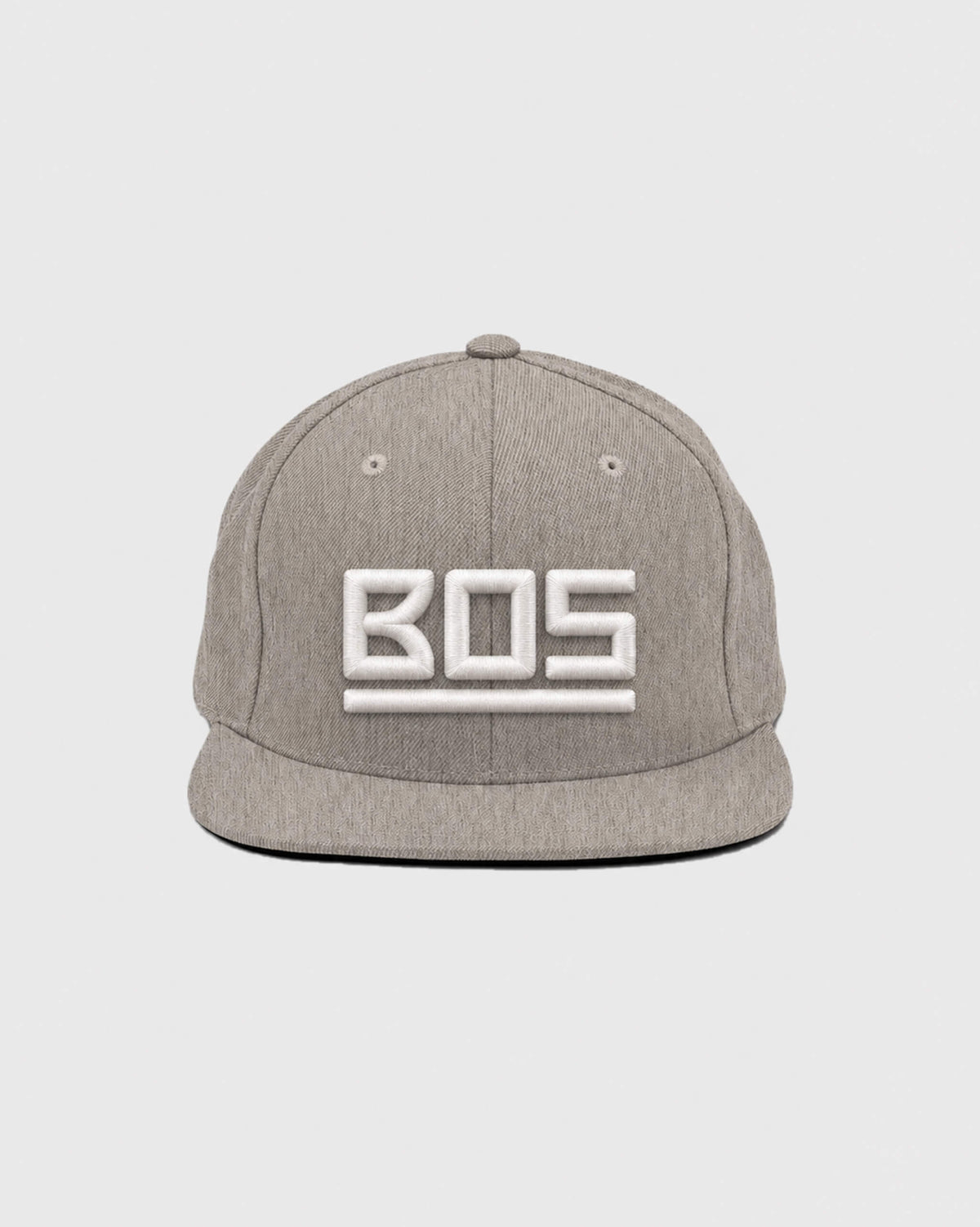 Heather Grey / White — hat-front — id-LUSFE6Z