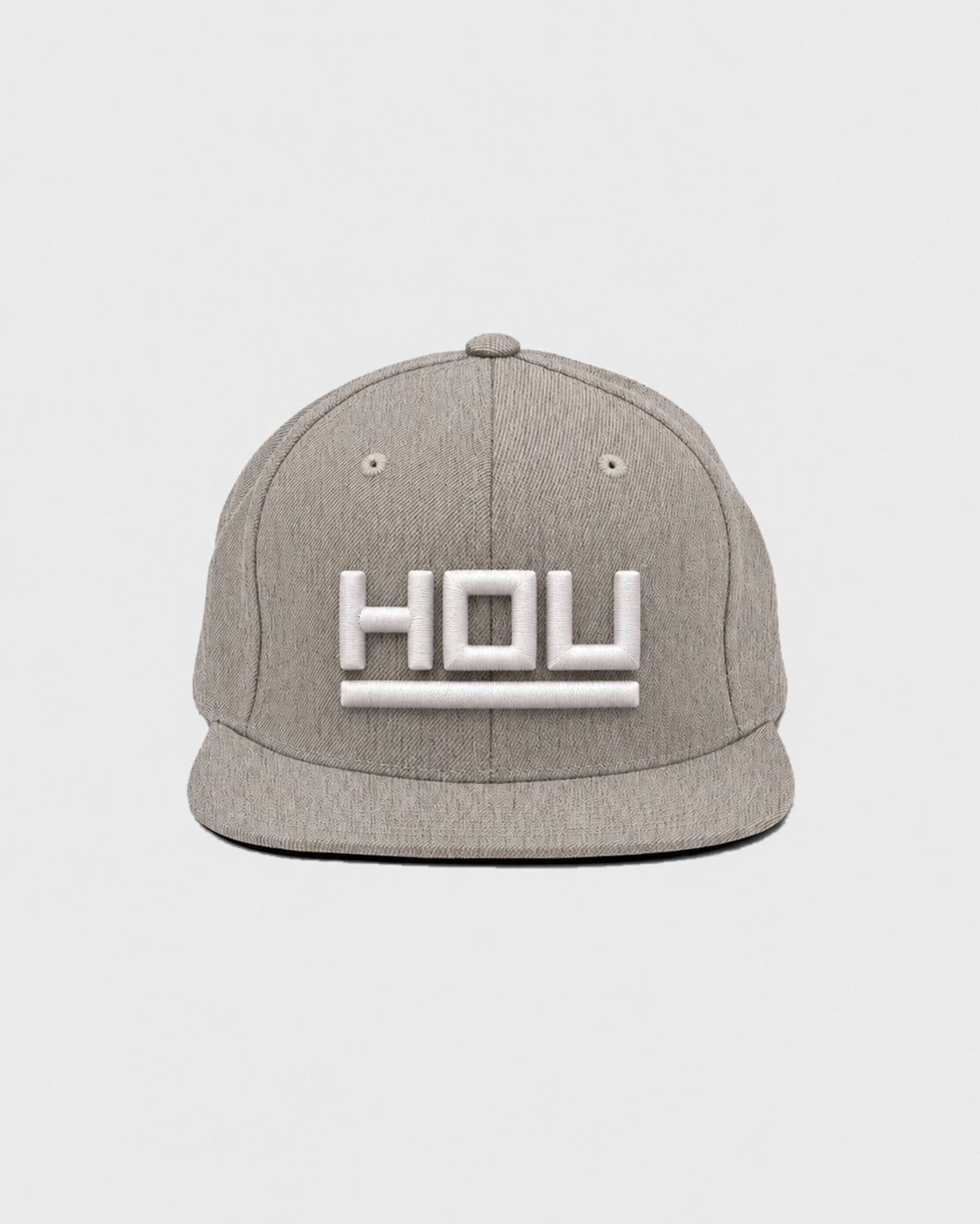 Heather Grey / White — hat-front — id-MVATCGK