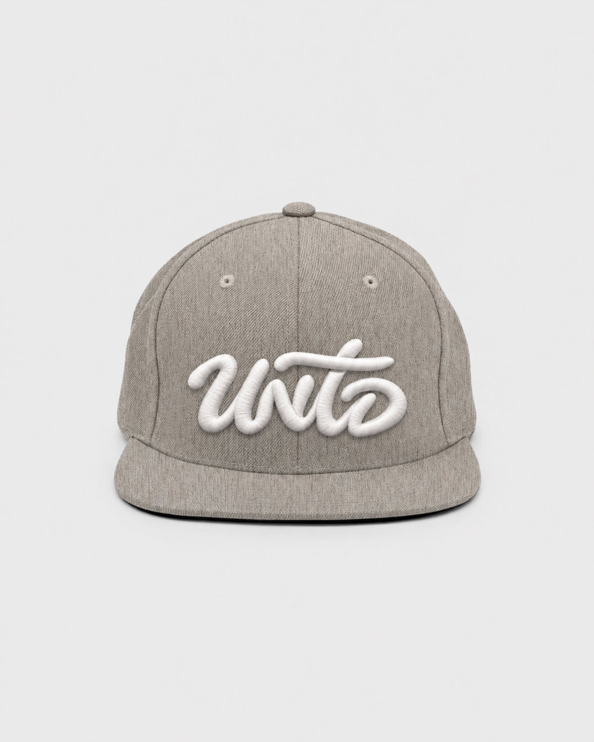 Heather Grey / White — hat-front — id-3QR1BVI