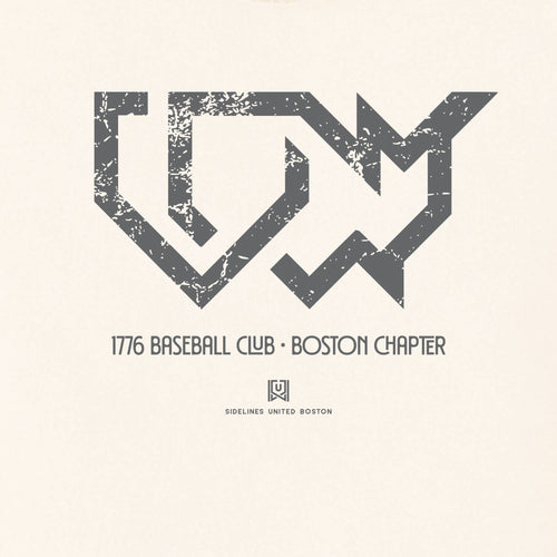 BOS 1776 Baseball Vintage White Tee