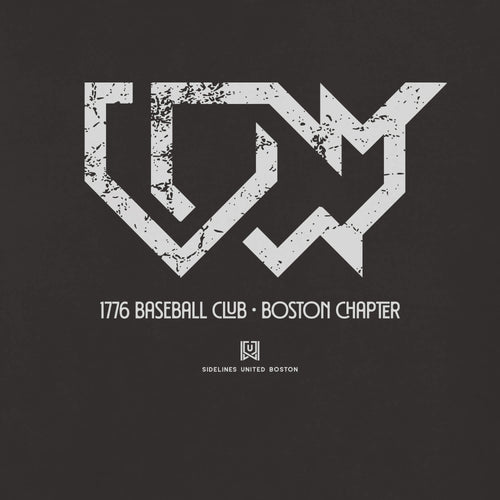 BOS 1776 Baseball Black Tee