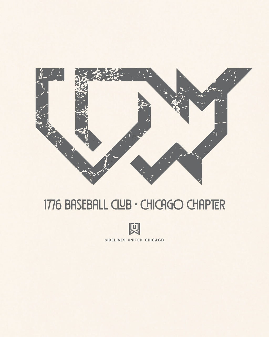 CHI 1776 Baseball Club Tee - Vintage White - Zoom