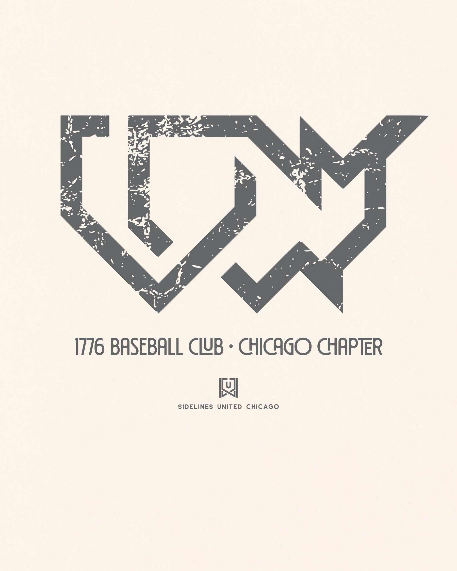CHI 1776 Baseball Club Tee - Vintage White - Zoom