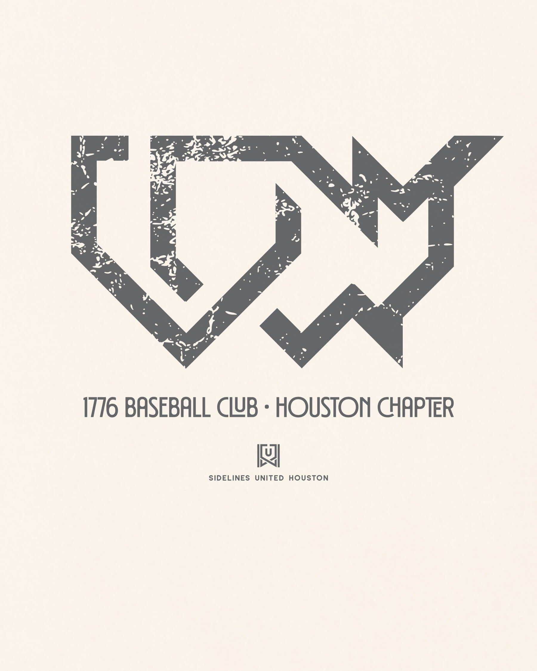 HOU 1776 Baseball Club Tee - Vintage White - Zoom