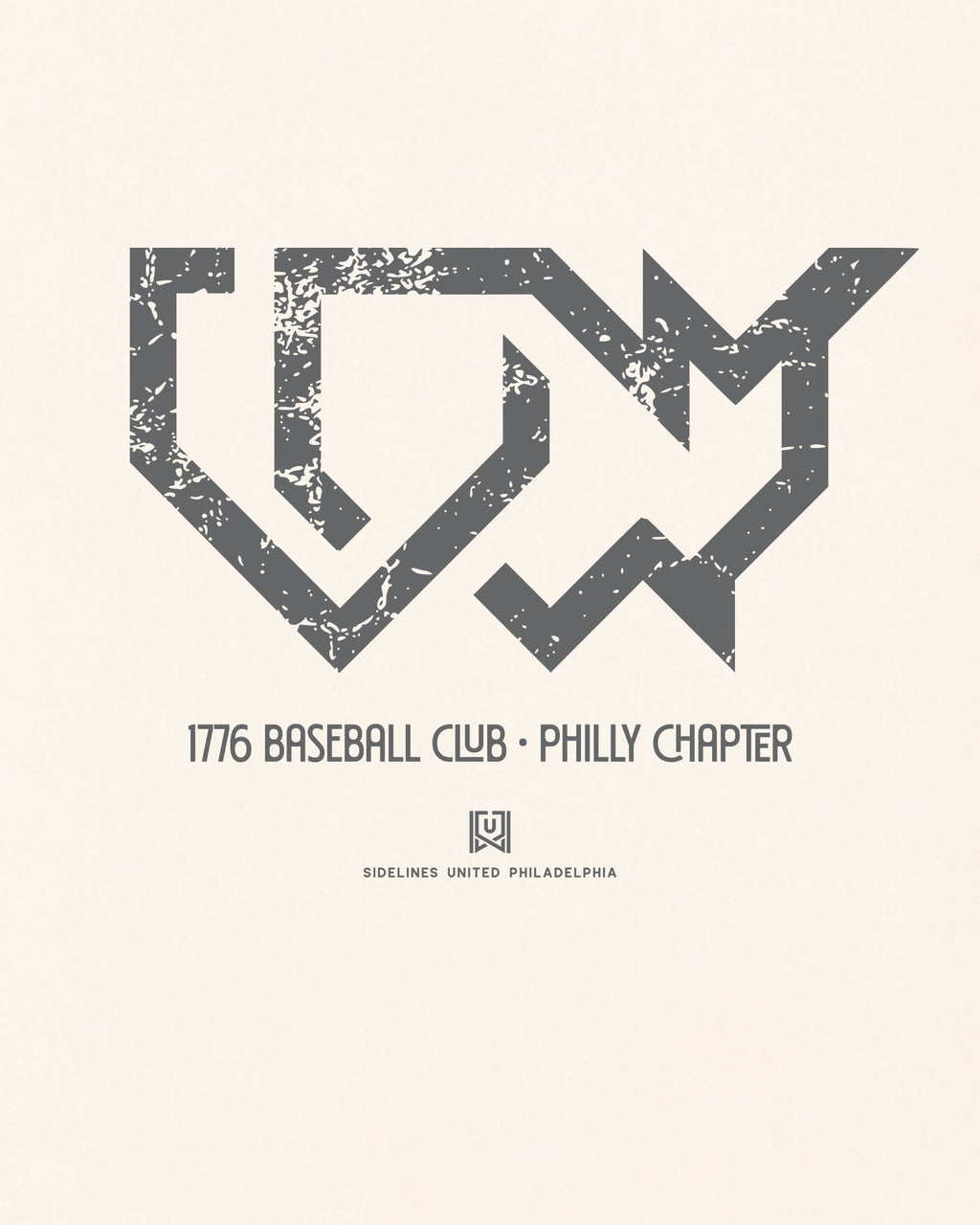 Philly 1776 Baseball Club Tee - Vintage White - Zoom