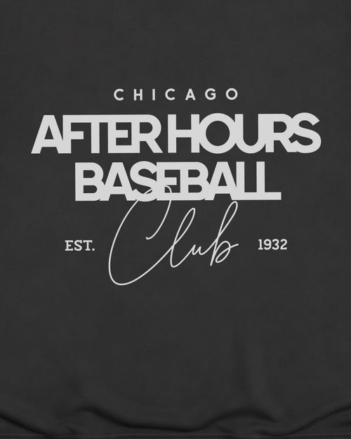 CHI After Hours BSBL Tee - Washed Black / White - Zoom