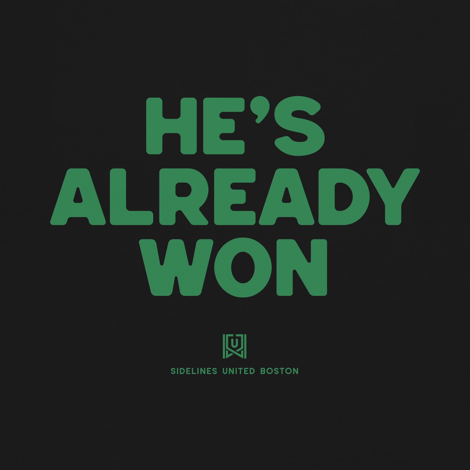 BOS Already Won Dark Tee