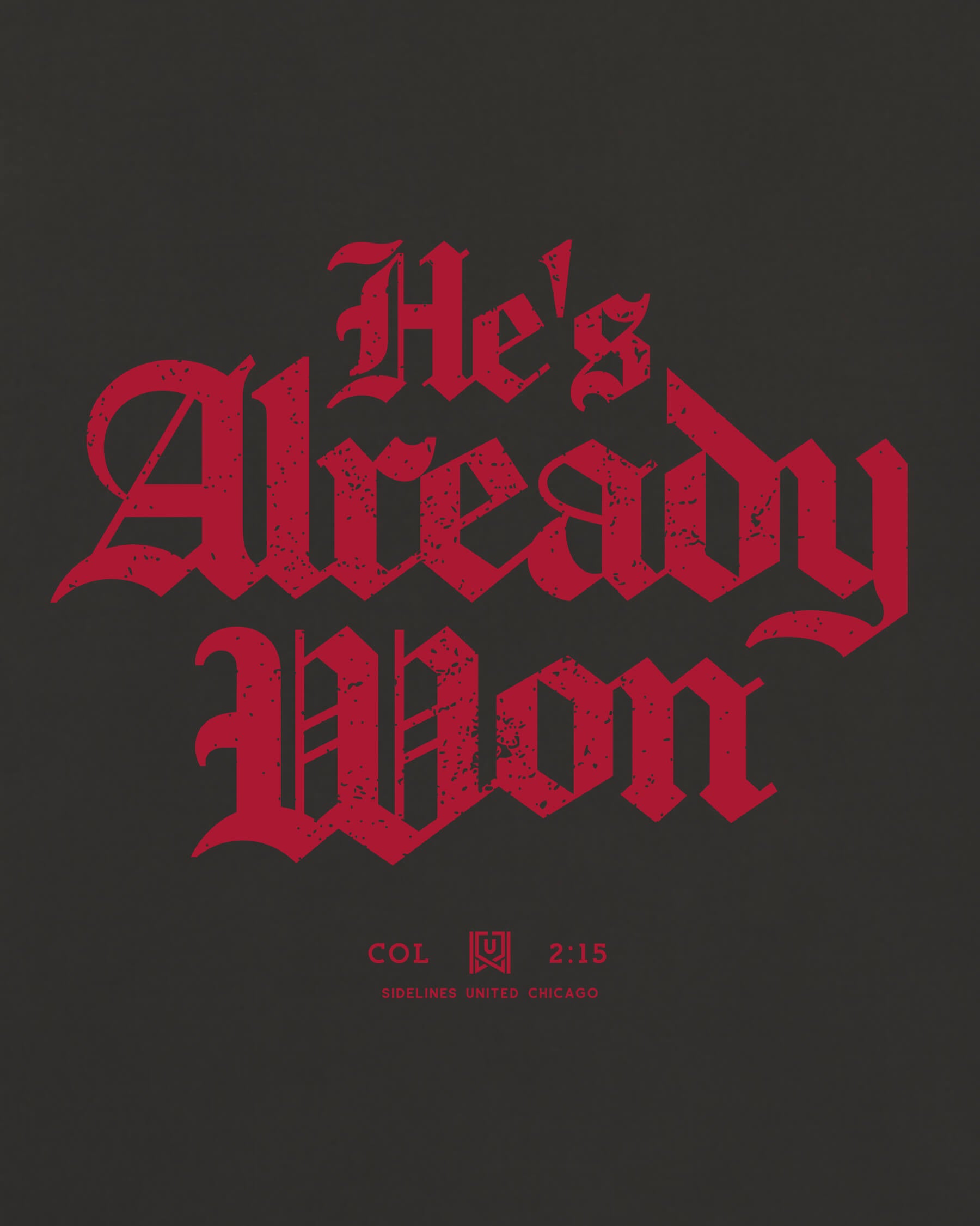 CHI Already Won Tee - Washed Black / Red - Zoom