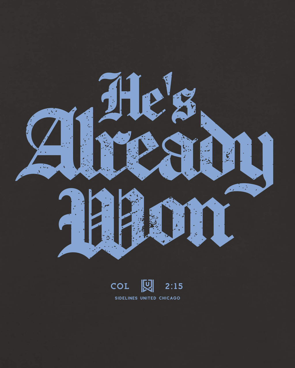 CHI Already Won Tee - Washed Black / Blue - Zoom
