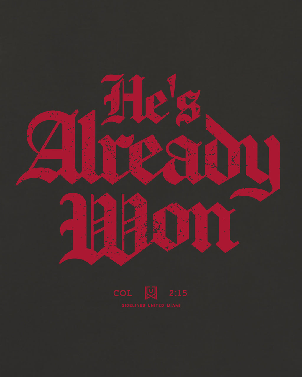 MIA Already Won Tee - Washed Black / Red - Zoom