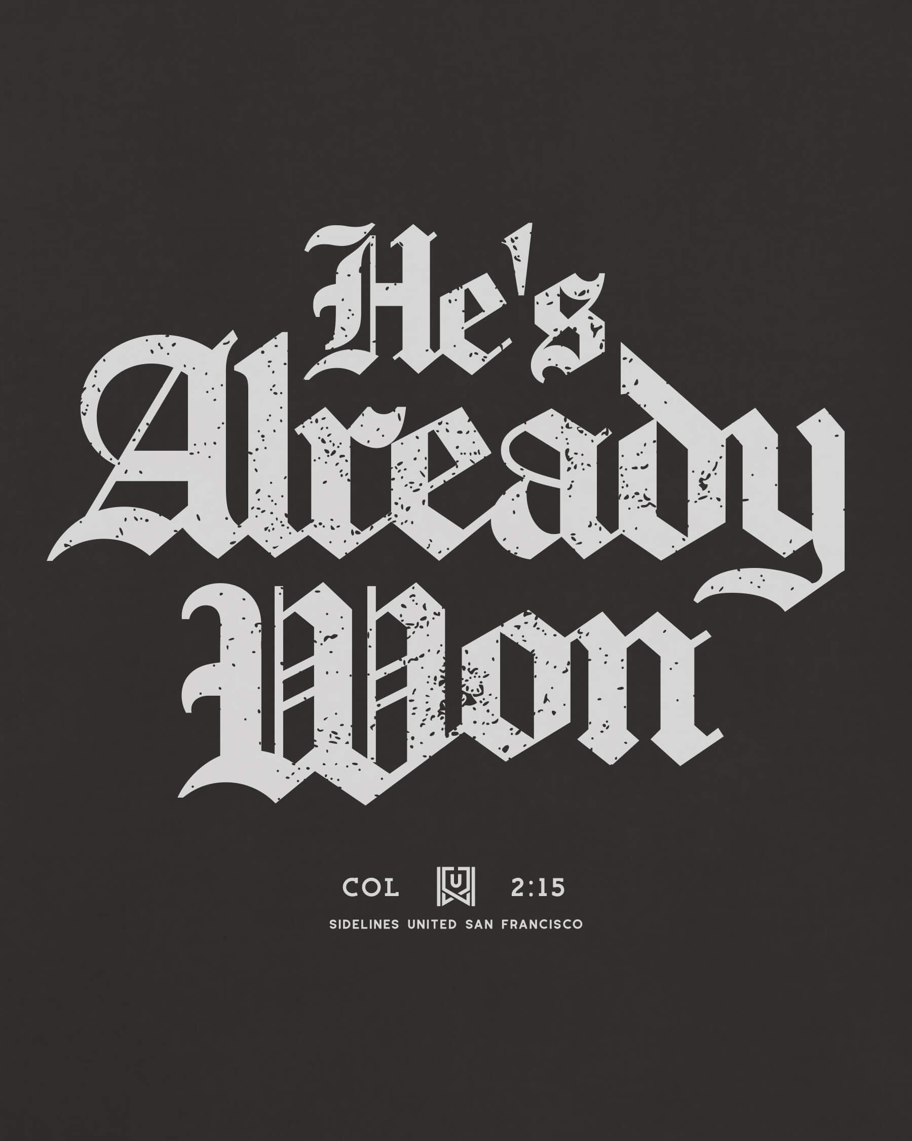 SF Already Won Tee - Washed Black / White - Zoom