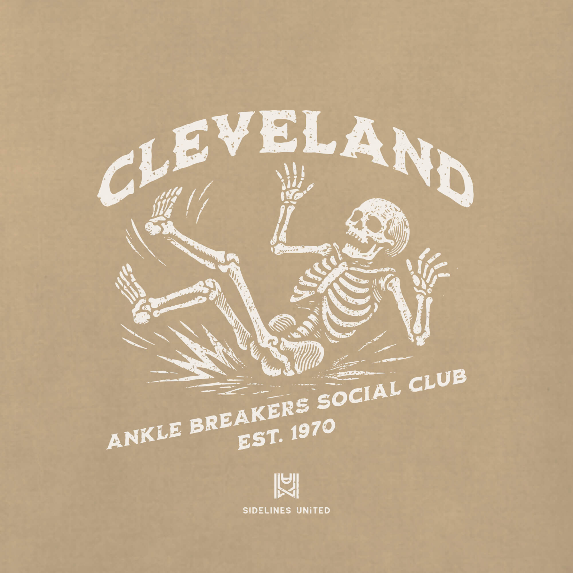 CLE Ankle Breakers Khaki Tee