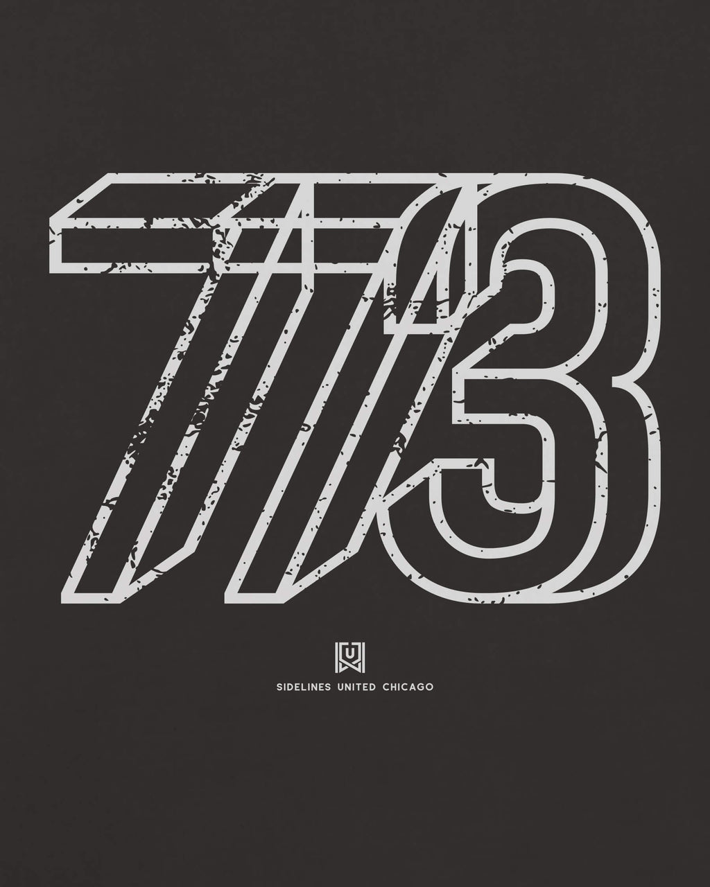 CHI Area Tee - Washed Black / White - Zoom