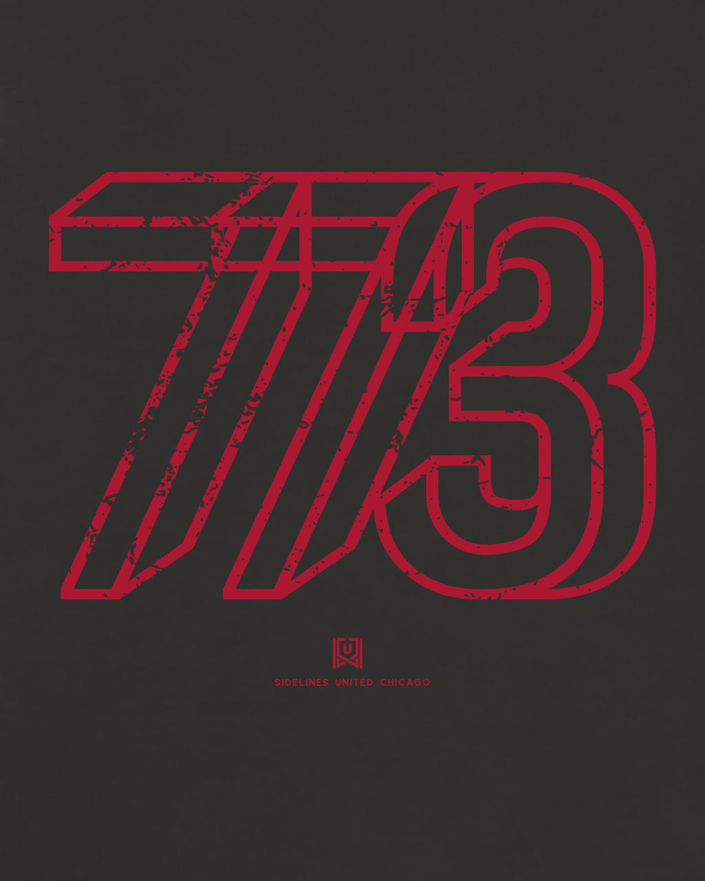 CHI Area Tee - Washed Black / Red - Zoom