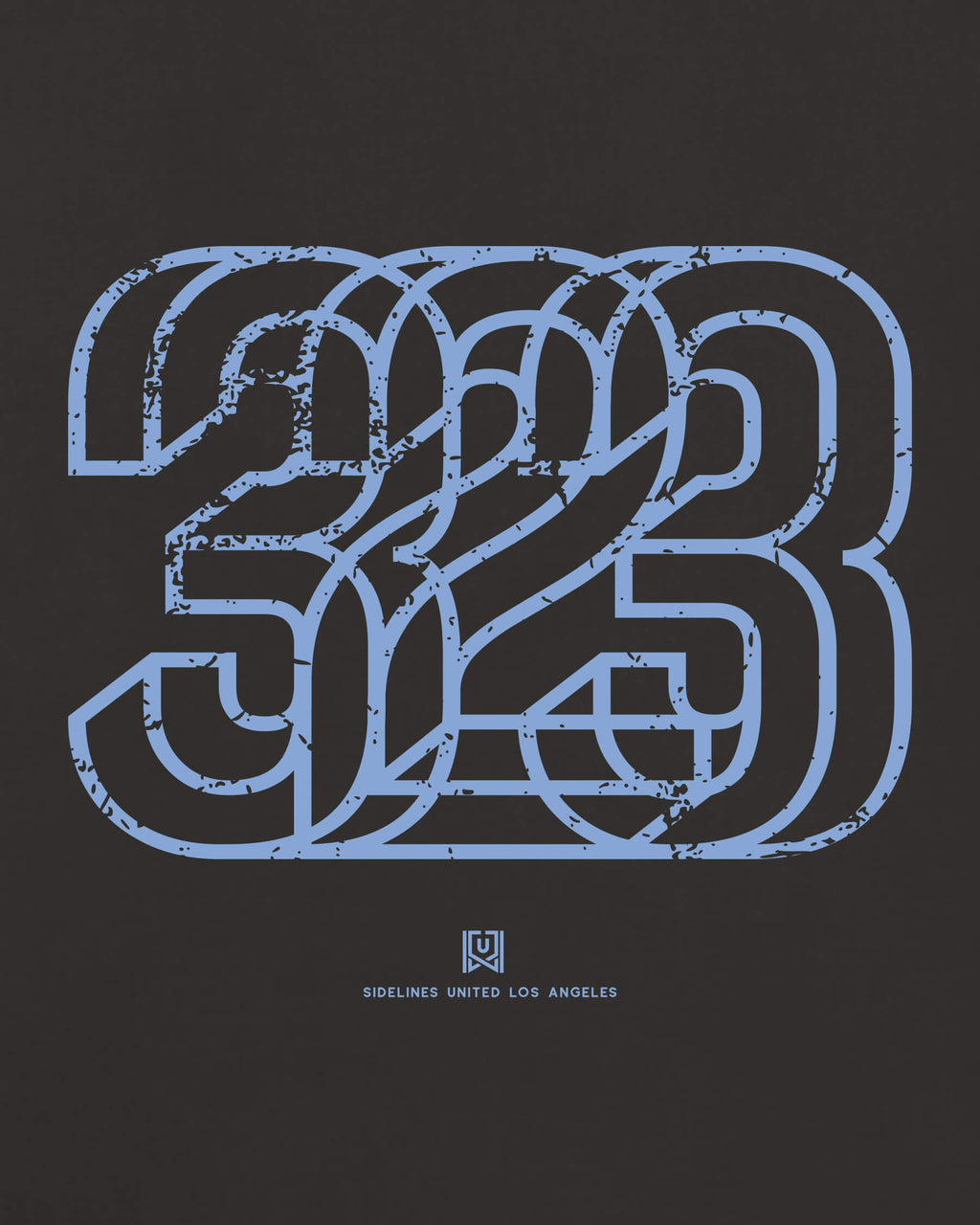 LA Area Tee - Washed Black / Blue - Zoom