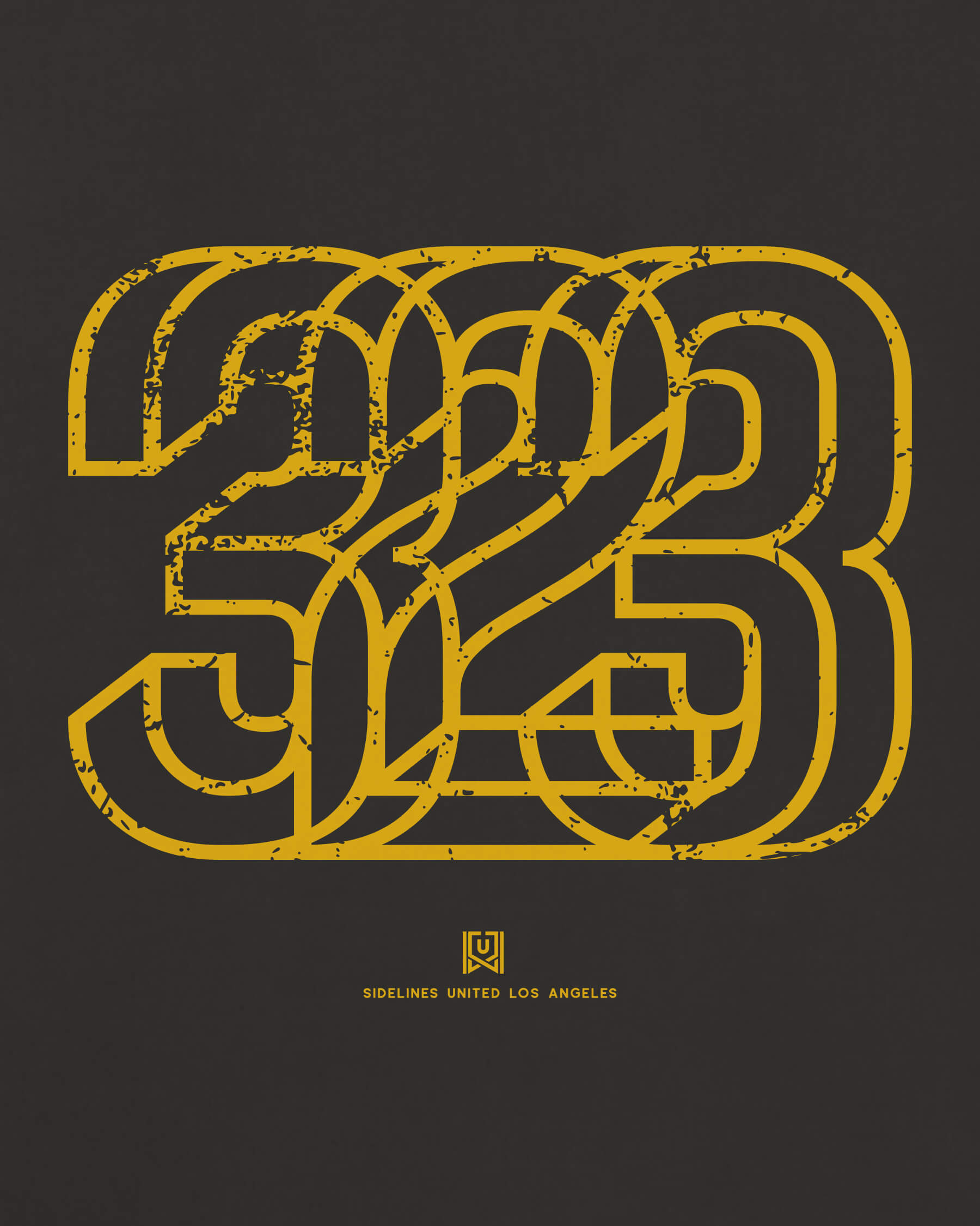 LA Area Tee - Washed Black / Gold - Zoom