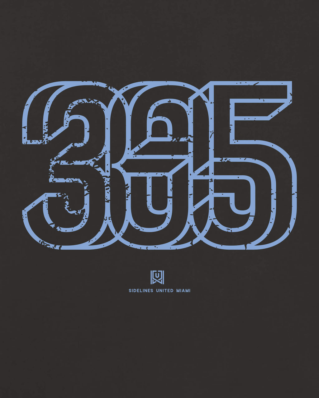 MIA Area Tee - Washed Black / Blue - Zoom