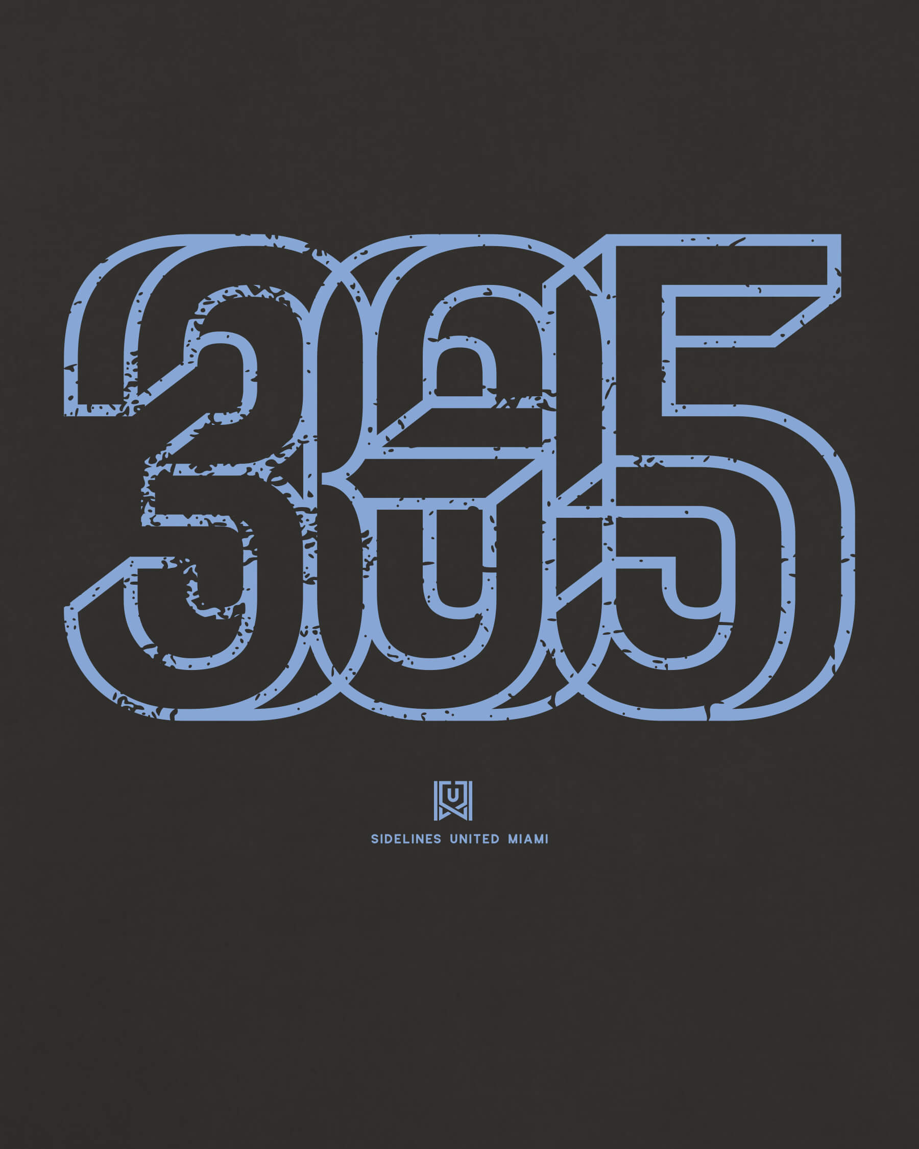 MIA Area Tee - Washed Black / Blue - Zoom
