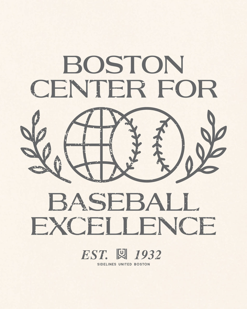 BOS Baseball Excellence Tee - Vintage White - Zoom
