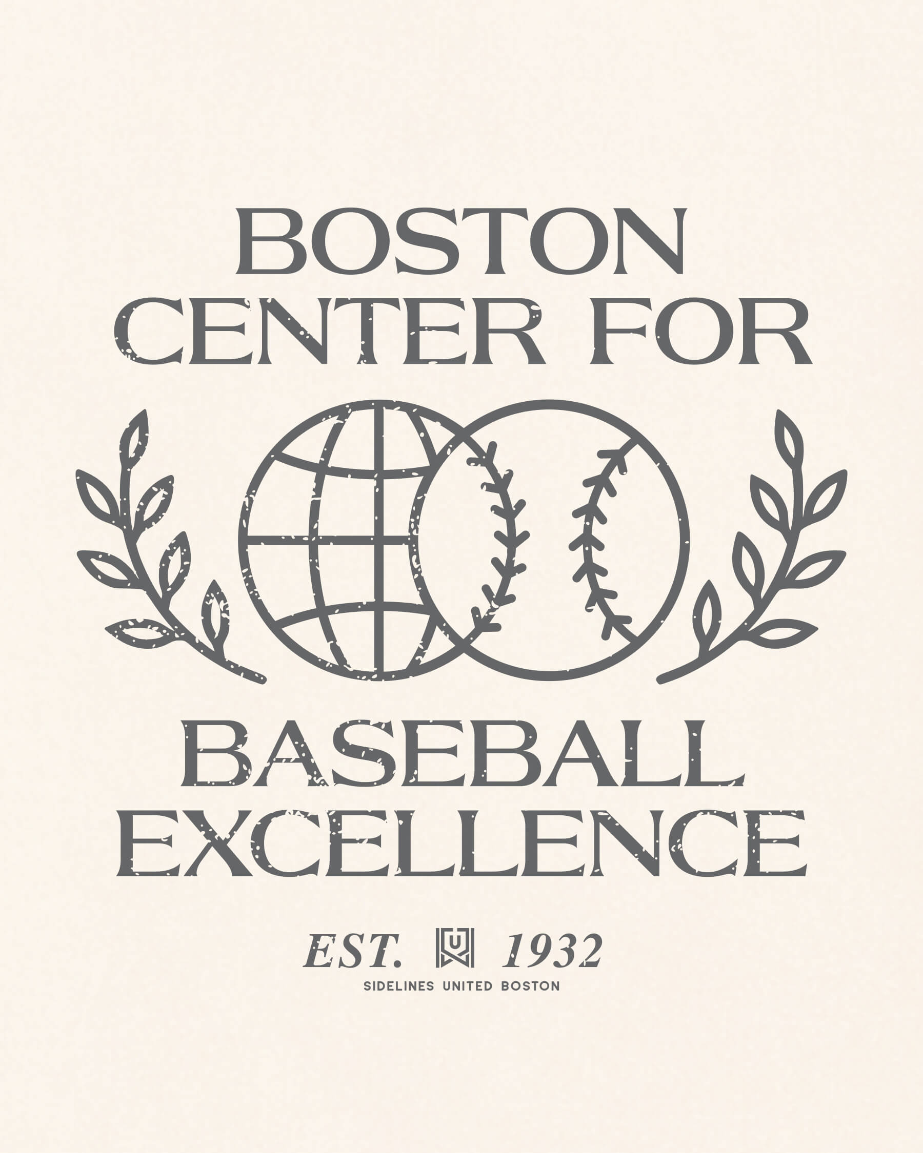 BOS Baseball Excellence Tee - Vintage White - Zoom