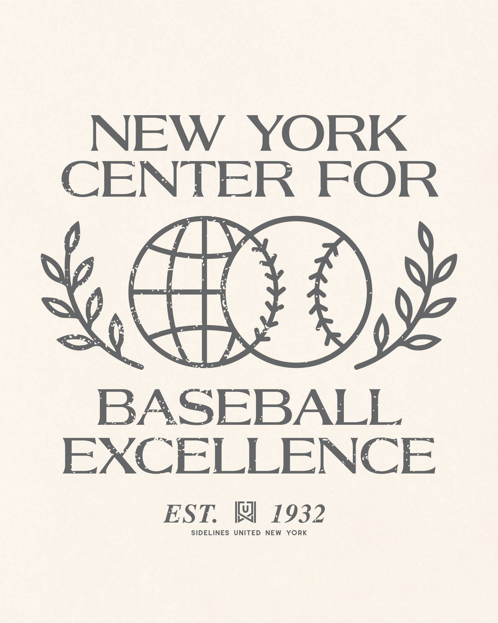NY Baseball Excellence Tee - Vintage White - Zoom