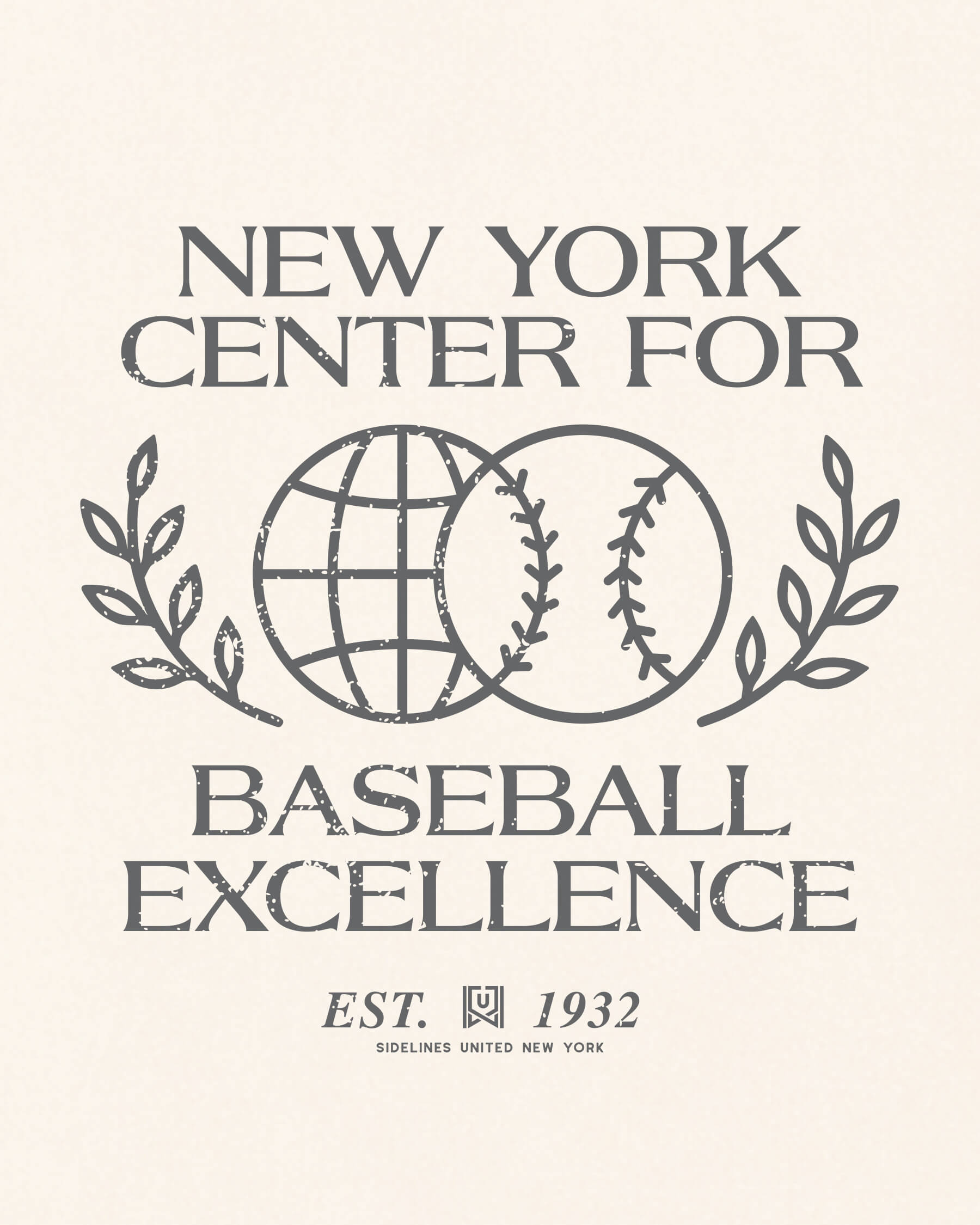 NY Baseball Excellence Tee - Vintage White - Zoom