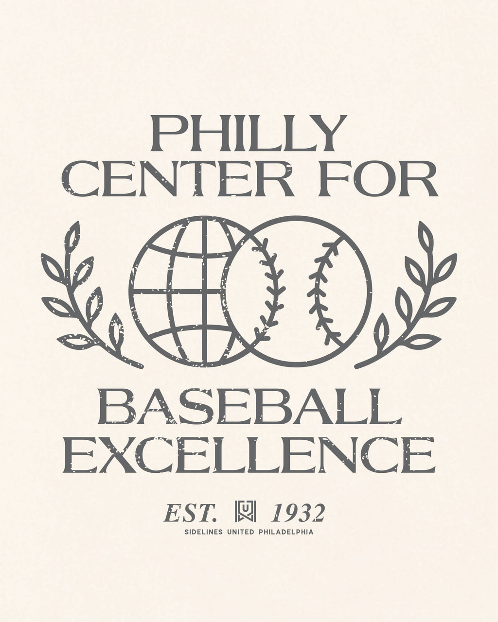 Philly Baseball Excellence Tee - Vintage White - Zoom
