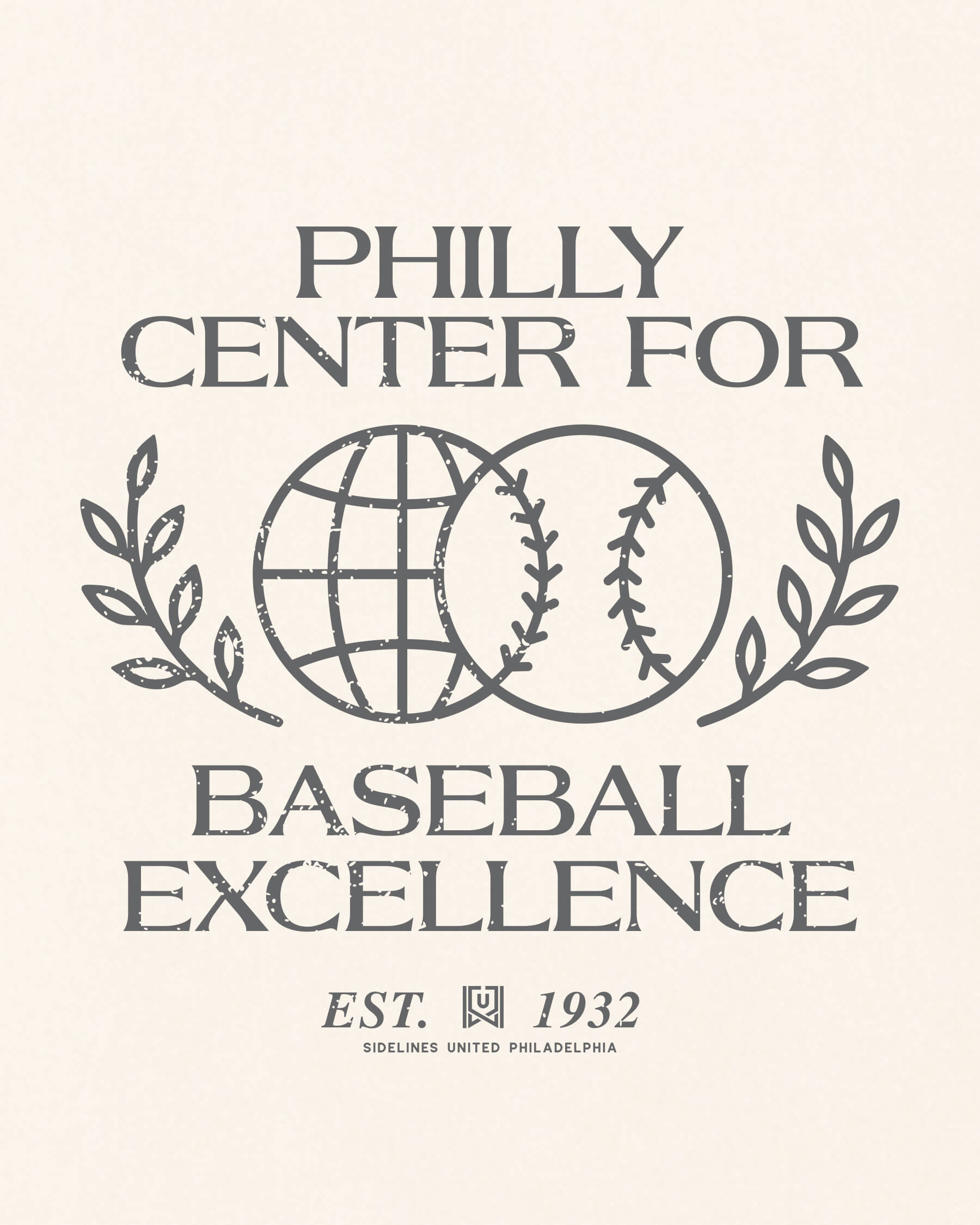 Philly Baseball Excellence Tee - Vintage White - Zoom